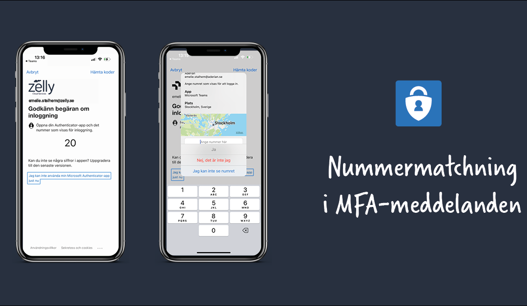 Nummermatchning i Multifaktorautentisering (MFA) för alla användare