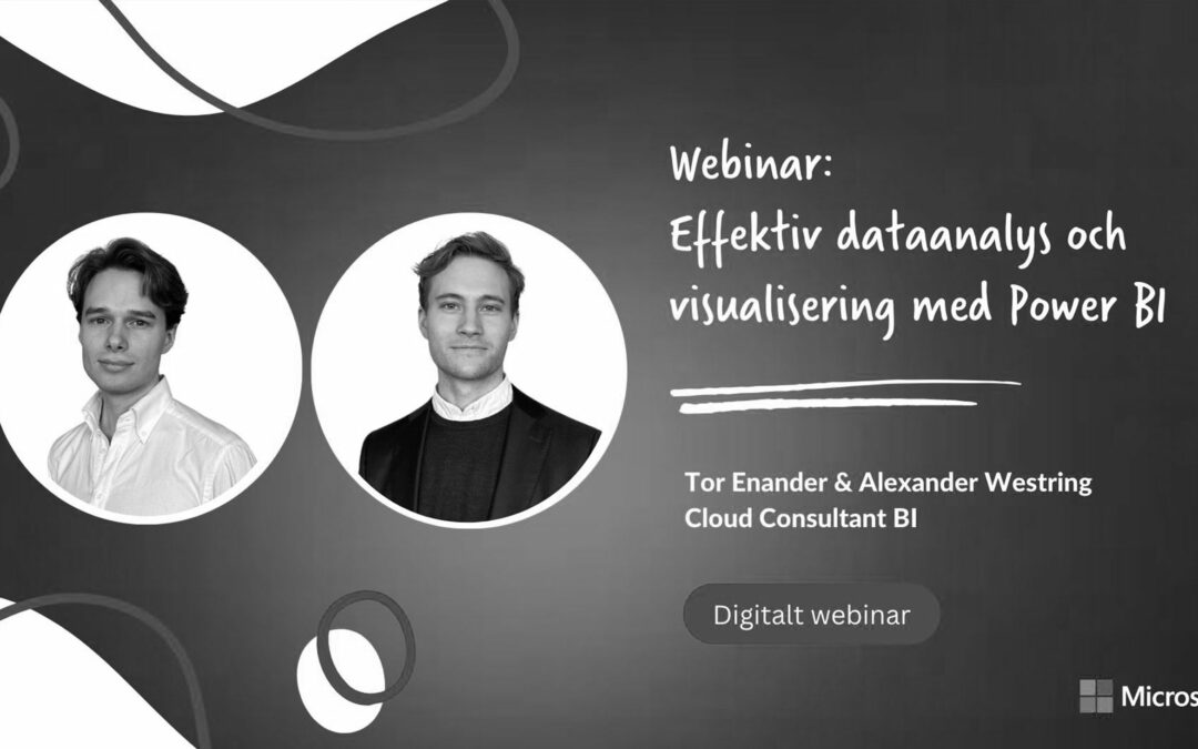 Recorded webinar: Effective data analysis and visualization with Power BI