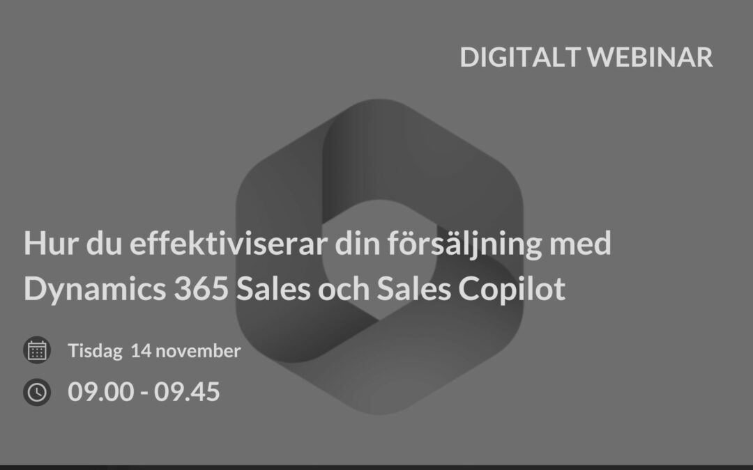 Recorded webinar: How to streamline your sales with Dynamics 365 Sales and Sales Copilot