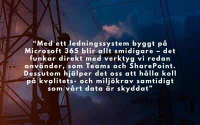 Vestum väljer vårt ledningssystem