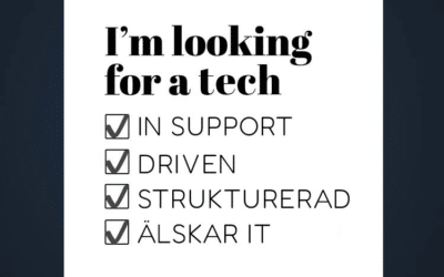 Supporttekniker sökes!
